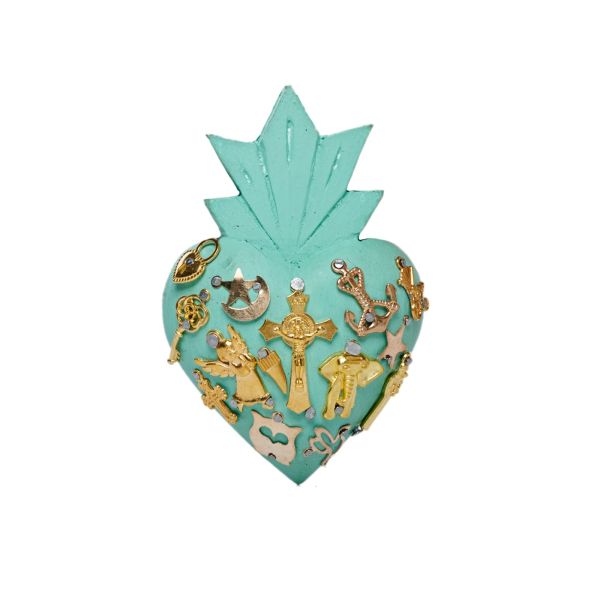 Small turquoise heart